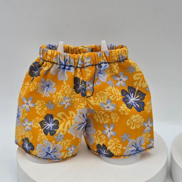 Barbie Ken Fashion Pack 2003 Blue Plaid & Floral Boxer Shorts Set Genuine Mattel - Picture 2 of 7